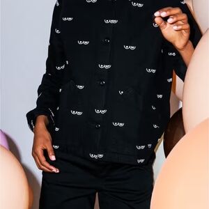 Vans Black and White Patterned Men's Jacket